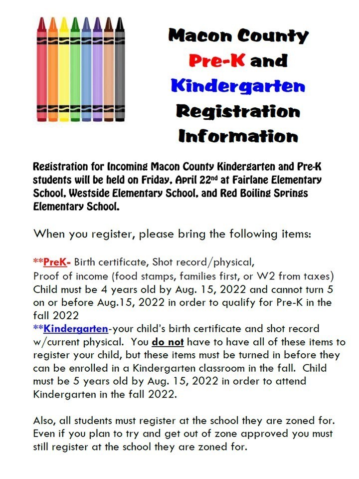 PreK K Reg