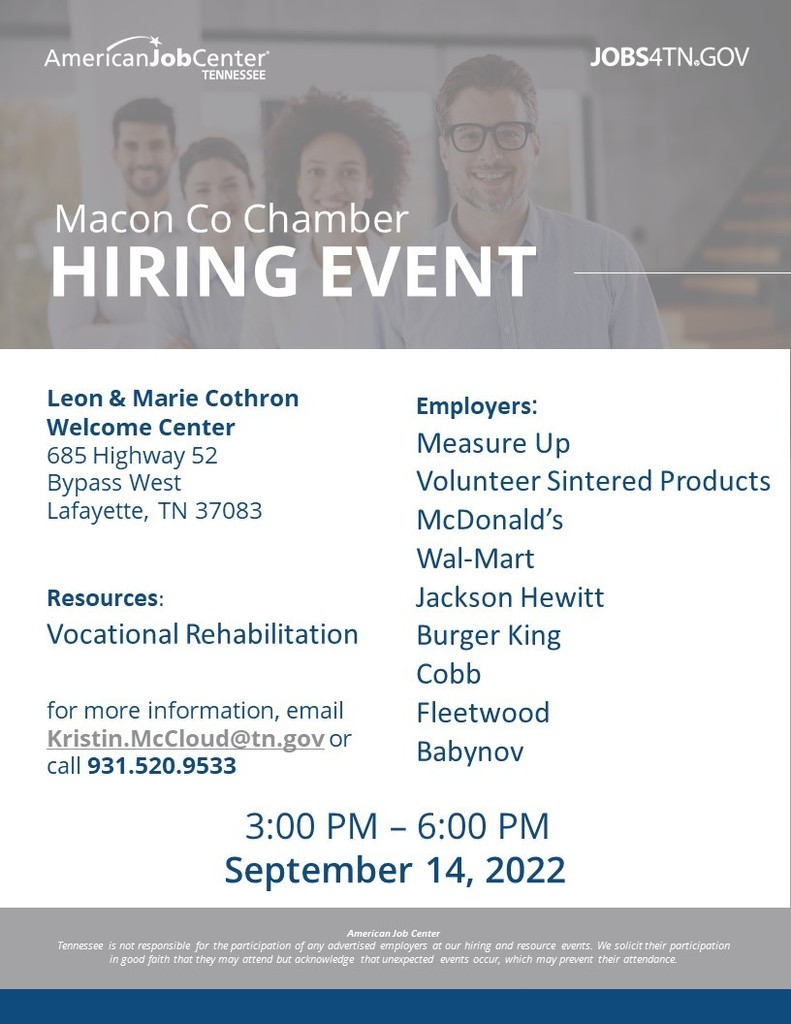Macon County Job Fair Info